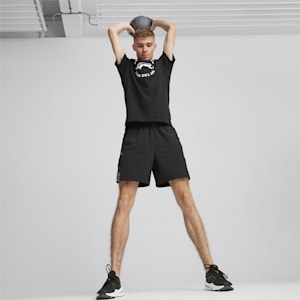 Men's Run Slogan Training T-shirt, PUMA Black, extralarge-IND