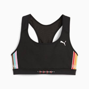 PRIDE 4KEEPS Women's Padded Running Bra, PUMA Black, extralarge-IND