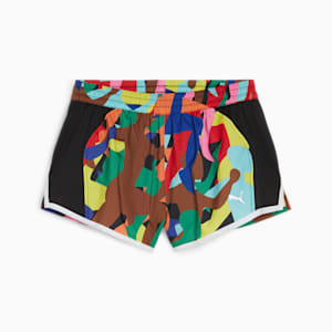 Shorts con pierna de 7cm para mujer PRIDE Velocity, Pop Red-multi color AOP, extralarge