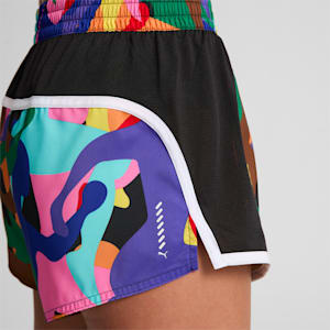 Shorts con pierna de 7cm para mujer PRIDE Velocity, Pop Red-multi color AOP, extralarge