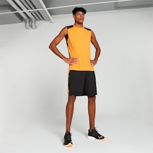 PUMA x one8 Men's Slim Fit Training Singlet, Ginger Tea-PUMA Black, extralarge-IND