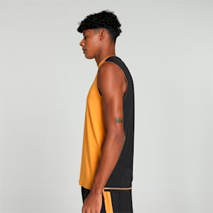 PUMA x one8 Men's Slim Fit Training Singlet, Ginger Tea-PUMA Black, extralarge-IND