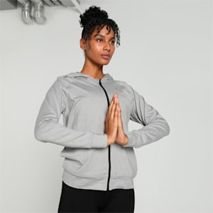 Studio Foundation Women's Slim Fit Training Jacket, Light Gray Heather, extralarge-IND