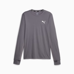 RUN FAVORITE Long Sleeve Men's T-shirt, Cool Dark Gray, extralarge-IND