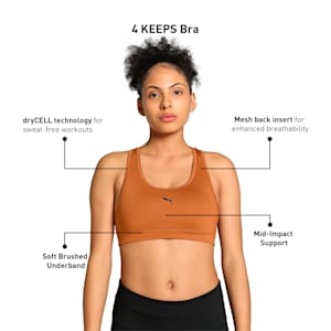 4 KEEPS Women's Training Bra, Teak, extralarge-IND