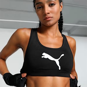 4 KEEPS Women's Training Bra, PUMA Black-Big cat, extralarge-IND