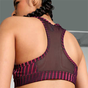 4KEEPS Women's Training Bra, Midnight Plum-Run AOP, extralarge-IND