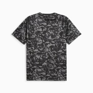 メンズ トレーニング プーマ フィット ウルトラブリース AOP 半袖 Tシャツ, PUMA Black-Q1 print, extralarge-JPN
