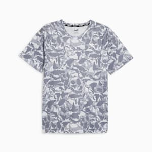 メンズ トレーニング プーマ フィット ウルトラブリース AOP 半袖 Tシャツ, Silver Mist-Q1 print, extralarge-JPN
