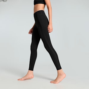 CLOUDSPUN Rib High Waist Women's Tights, PUMA Black, extralarge-IND