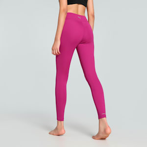 CLOUDSPUN Women's Rib High Waist Training Tights, Magenta Gleam, extralarge-IND