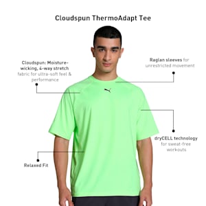 CLOUDSPUN ThermoAdapt Men's Training Tee, Fizzy Apple, extralarge-IND