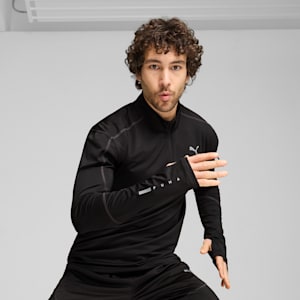 Men's Quarter-Zip Jacket, PUMA Black, extralarge