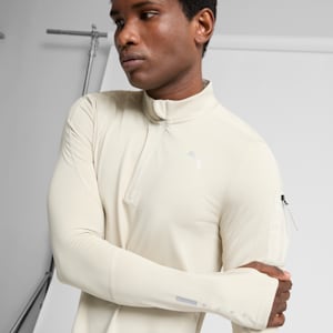Men's Quarter-Zip Jacket, Desert Dust, extralarge