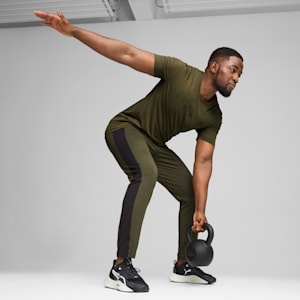 CLOUDSPUN Men's Joggers, Dark Olive-PUMA Black, extralarge