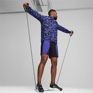 PUMA FIT All-Over Print Jacket Men, Lapis Lazuli, extralarge