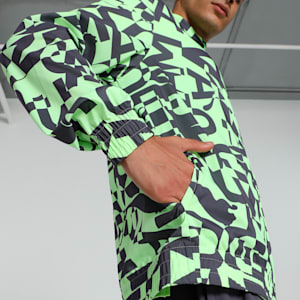 FIT All-Over Print Men's Training Jacket, Galactic Gray, extralarge-IND
