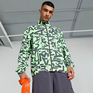 FIT All-Over Print Men's Training Jacket, Galactic Gray, extralarge-IND