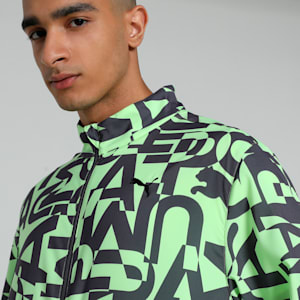 FIT All-Over Print Men's Training Jacket, Galactic Gray, extralarge-IND
