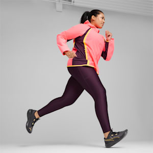 Campera impermeable PUMA RUN para mujer, Sunset Glow, extralarge