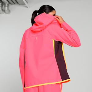 RUN Women's Running Rain Jacket, Sunset Glow, extralarge-IND