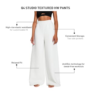 STUDIO Women's High-Waist Relaxed Fit Training Pants, Vapor Gray, extralarge-IND