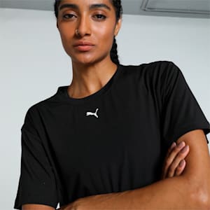 CLOUDSPUN Women's Relaxed Fit Training Tee, PUMA Black, extralarge-IND