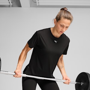 Playera CLOUDSPUN para mujer, PUMA Black-PUMA White, extralarge