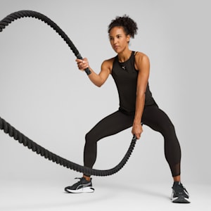 CLOUDSPUN Racerback Women's Tank, PUMA Black-PUMA White, extralarge