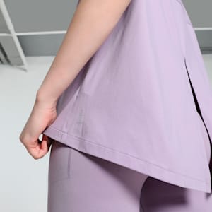 CLOUDSPUN Mix Women's Relaxed Fit Training Tee, Pale Plum, extralarge-IND