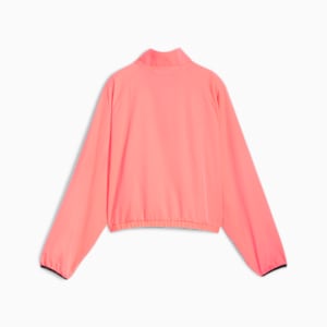 HYPERNATURAL Women's Woven Half-Zip Jacket, Sunset Glow, extralarge