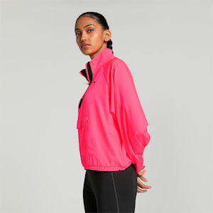 HYPERNATURAL Women's Woven Half-Zip Jacket, Sunset Glow, extralarge-IND