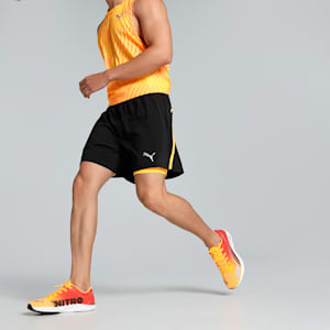 RUN Fav Velocity 2-in-1 Men's Running Shorts, PUMA Black-Sunset Glow, extralarge-IND