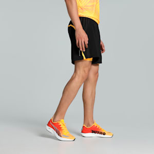 RUN Fav Velocity 2-in-1 Men's Running Shorts, PUMA Black-Sunset Glow, extralarge-IND