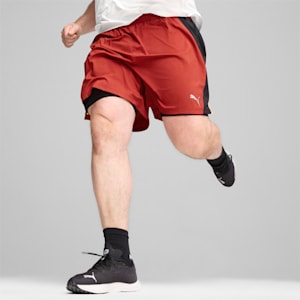 Short PUMA RUN Fav Velocity 2-en-1 Homme, Mars Red-PUMA Black, extralarge