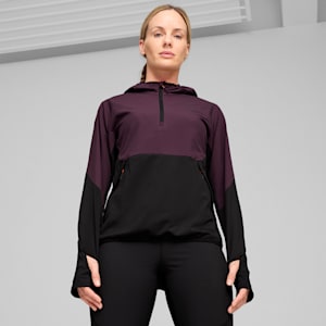 SEASONS Hybrid Half Zip Women, PUMA Black-Midnight Plum, extralarge-GBR