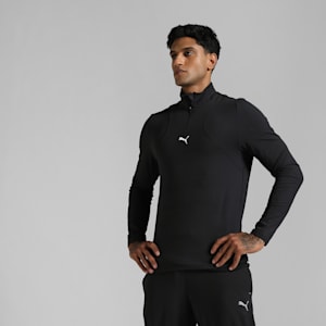 CLOUDSPUN Quarter-Zip Men's Training Jacket, PUMA Black, extralarge-IND