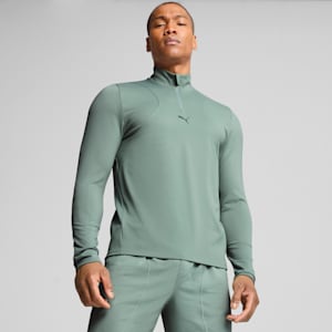 CLOUDSPUN Quarter-Zip Jacket Men, Green Moon, extralarge-GBR