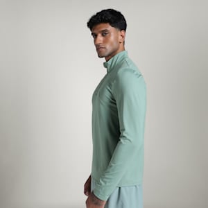 CLOUDSPUN Quarter-Zip Men's Training Jacket, Green Moon, extralarge-IND