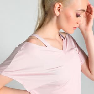 STUDIO Fashion Women's Training Tee, Mauve Mist, extralarge-IND