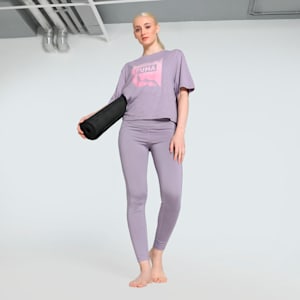 STUDIO Women's Training Crop Tee, Pale Plum, extralarge-IND