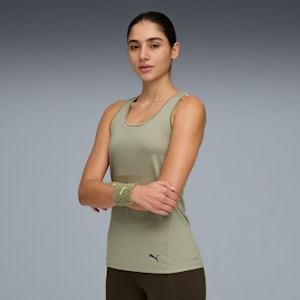 Playera sin mangas Train All Day Essentials II para mujer, Lux Army, extralarge