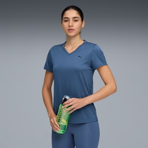 TAD ESSENTIALS V-Neck Tee Women, Dark Indigo, extralarge