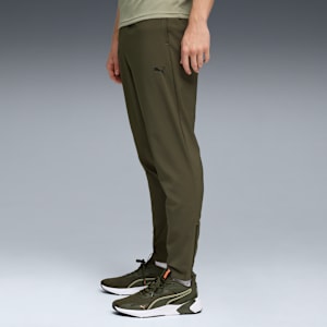 Train All Day Men's Woven Tapered Training Pants, Dark Olive, extralarge-IND