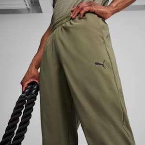 Train All Day Men's Woven Tapered Training Pants, Loden Green, extralarge-IND