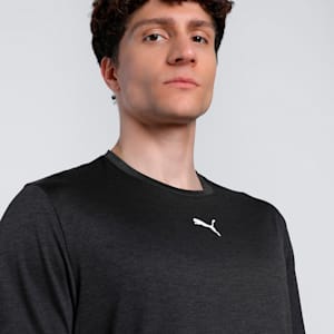 Train All Day Heather Cat Men's Training Tee, PUMA Black Heather, extralarge-IND