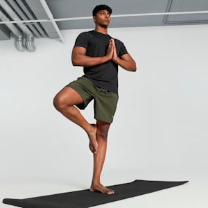 STUDIO FOUNDATION Men's Training Shorts, Dark Olive, extralarge-IND