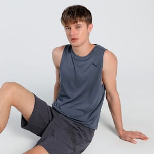 Train All Day TECH Triblend Men's Sleeveless Training Tank, Galactic Gray, extralarge-IND