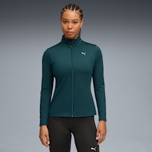 PUMA Strong Full Zip Women, Green Terrain, extralarge