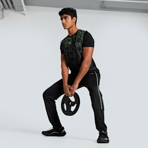 PUMA x one8 Core Men's Slim Fit Printed Training Tee, PUMA Black, extralarge-IND